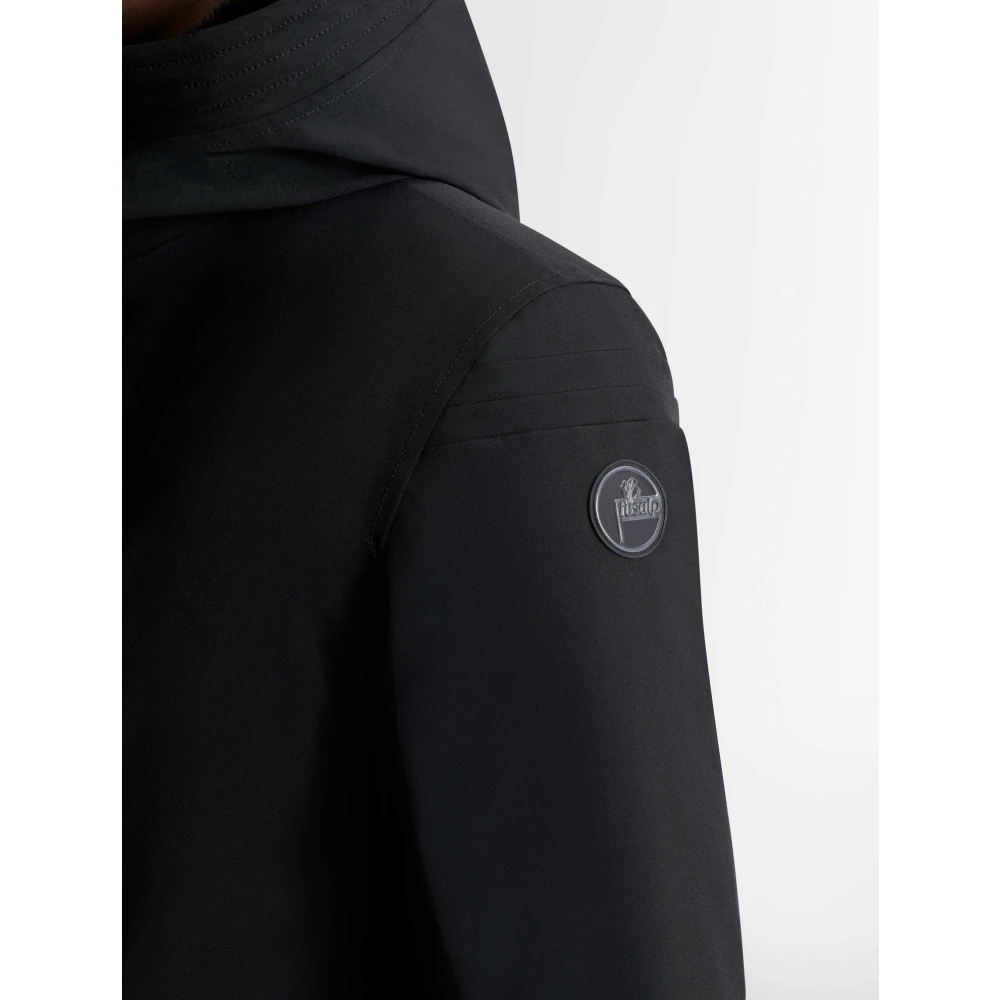 Fusalp Waterdichte Parka met Bontgevoerde Capuchon Black Heren