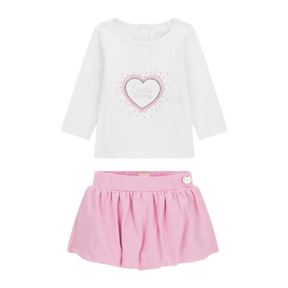 Guess Girls Multicolor Logo Top And Shorts Set - Kids Sets - 18 M - Kids