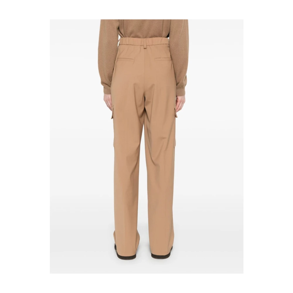 Herno Kameel Broek Brown Dames