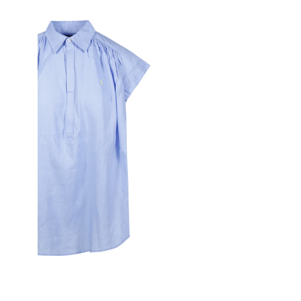 Ralph Lauren Knopen Voor Shirt Blue Dames
