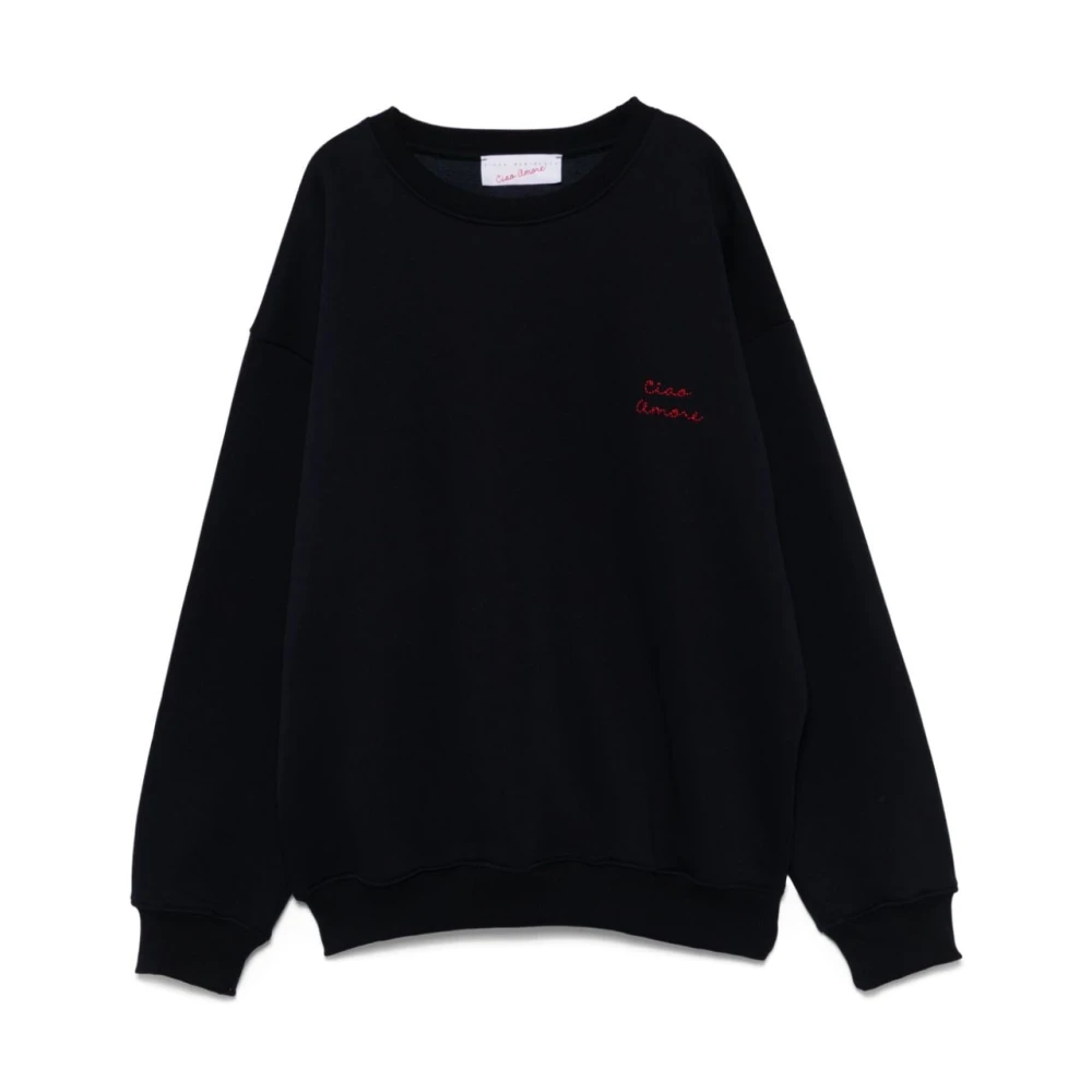 Giada Benincasa Blauwe Geborduurde Sweater Jersey Blue Dames