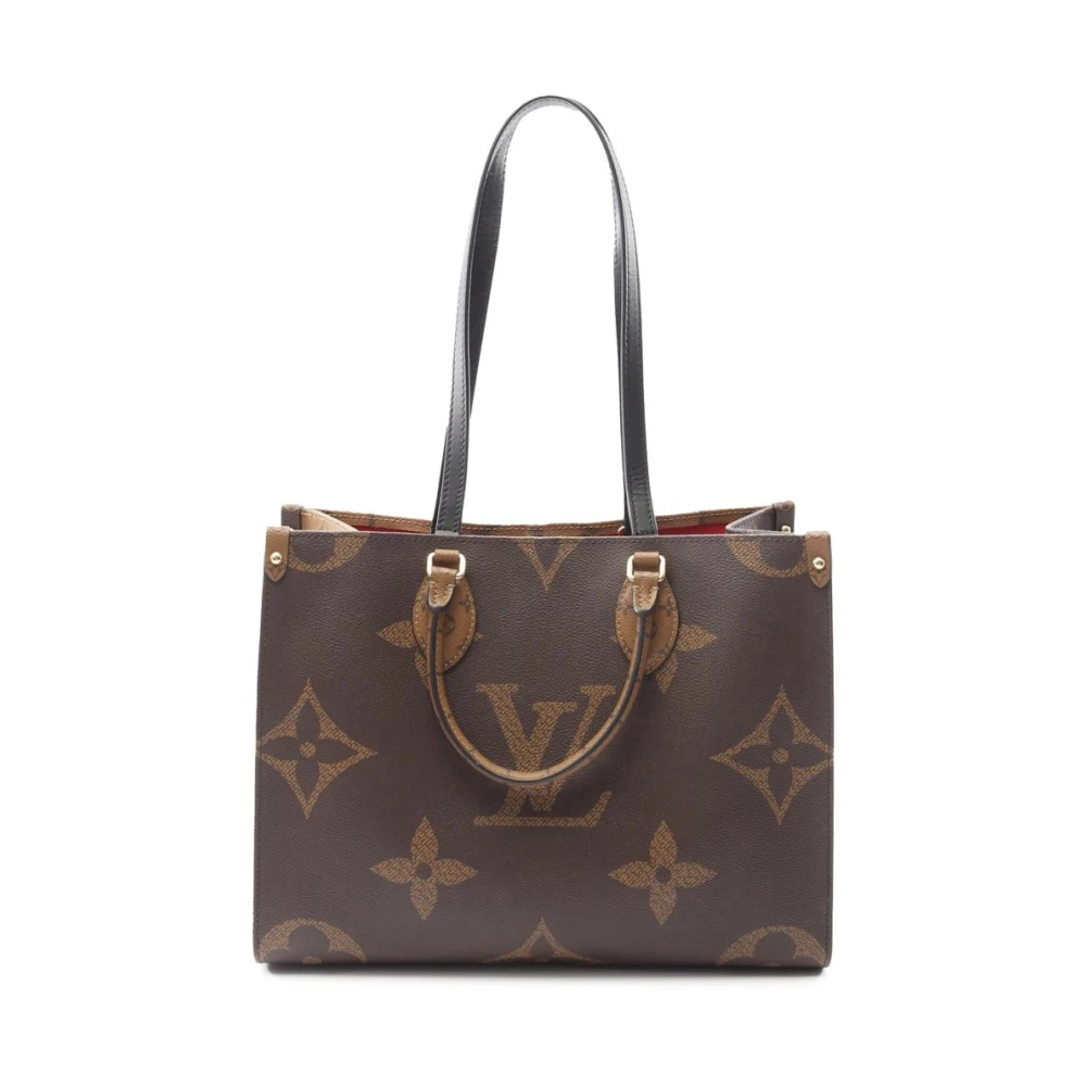 Louis Vuitton Vintage Women's Brown Pre-Owned Stylish Printed Tote Bag