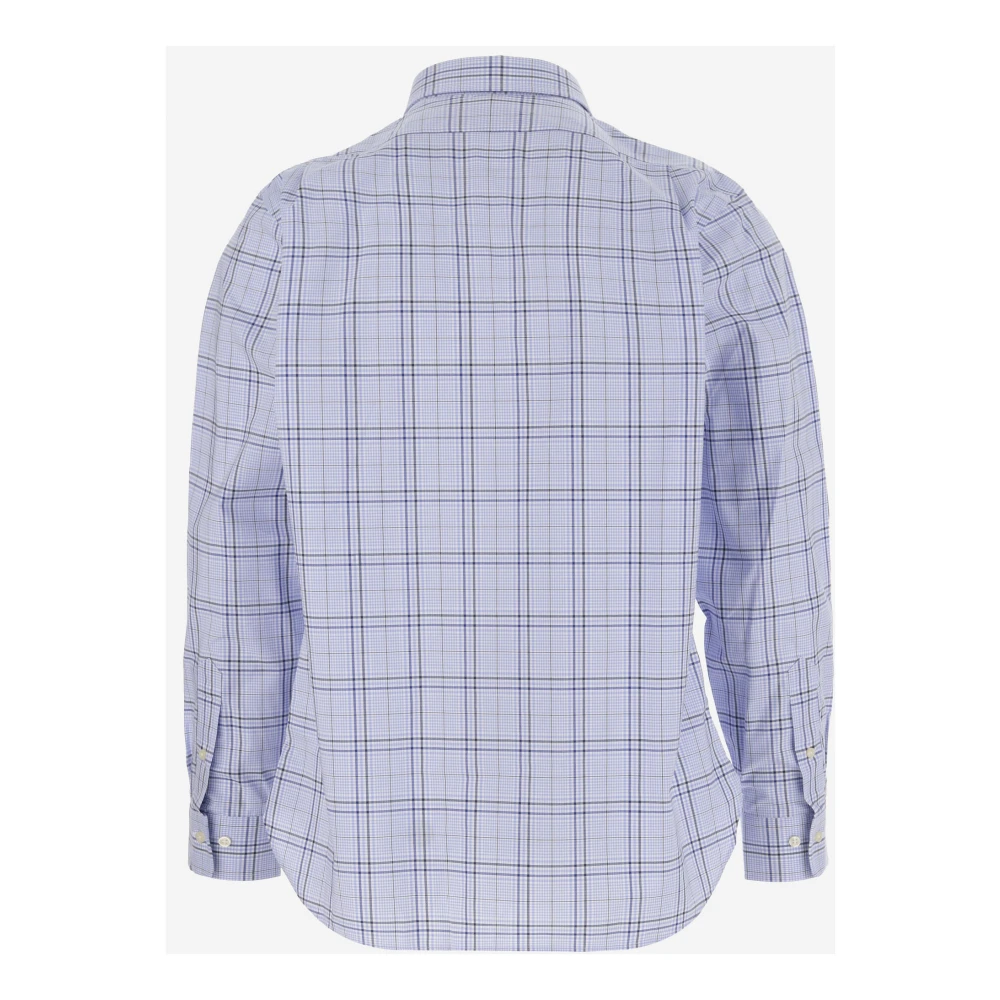Polo Ralph Lauren Geruit Katoenen Overhemd Lichtblauw Blue Heren