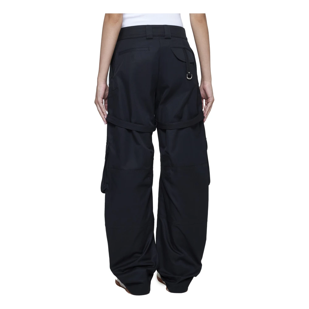 Off White Zwarte Broek Black Dames