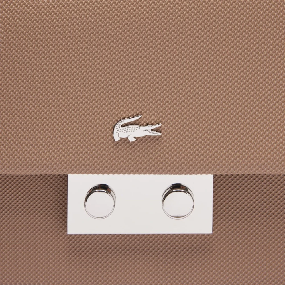 Lacoste Stad Dagelijkse Schoudertas Taupe Beige Dames