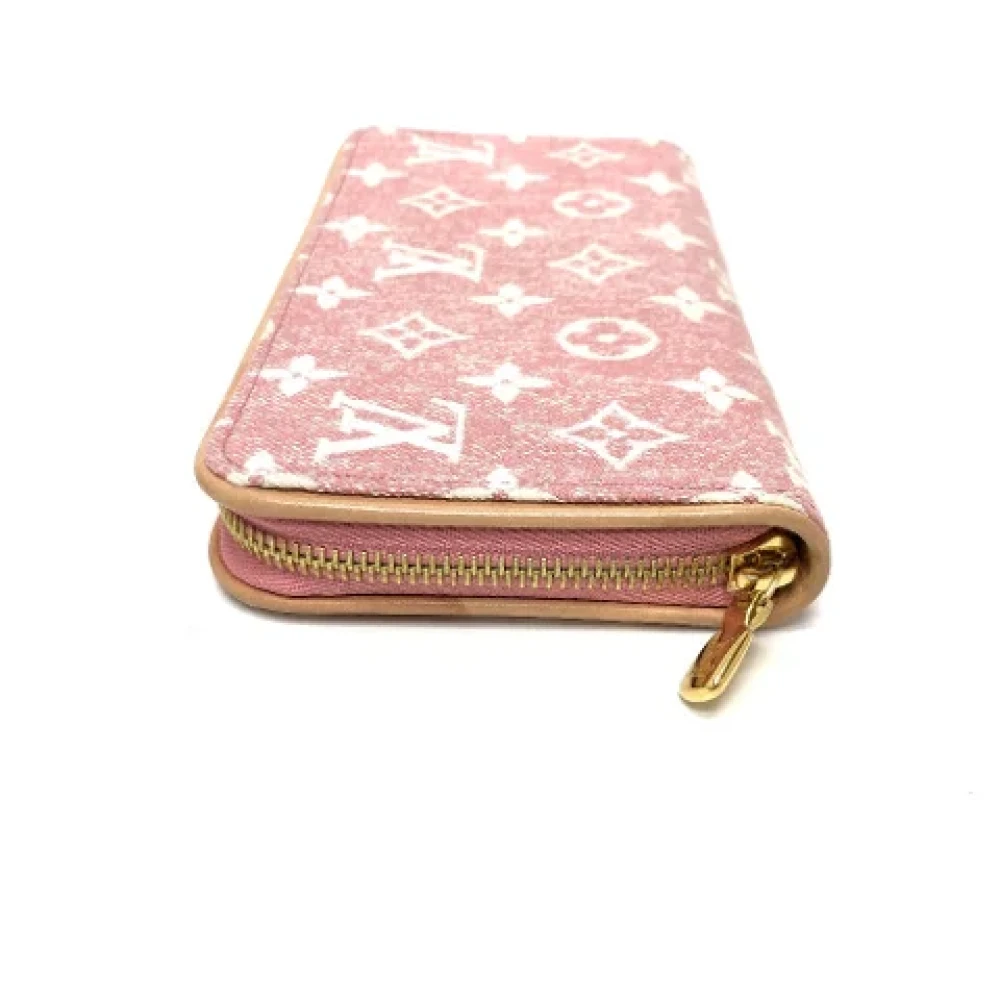 Louis Vuitton Vintage Pre-owned Denim wallets Pink Dames
