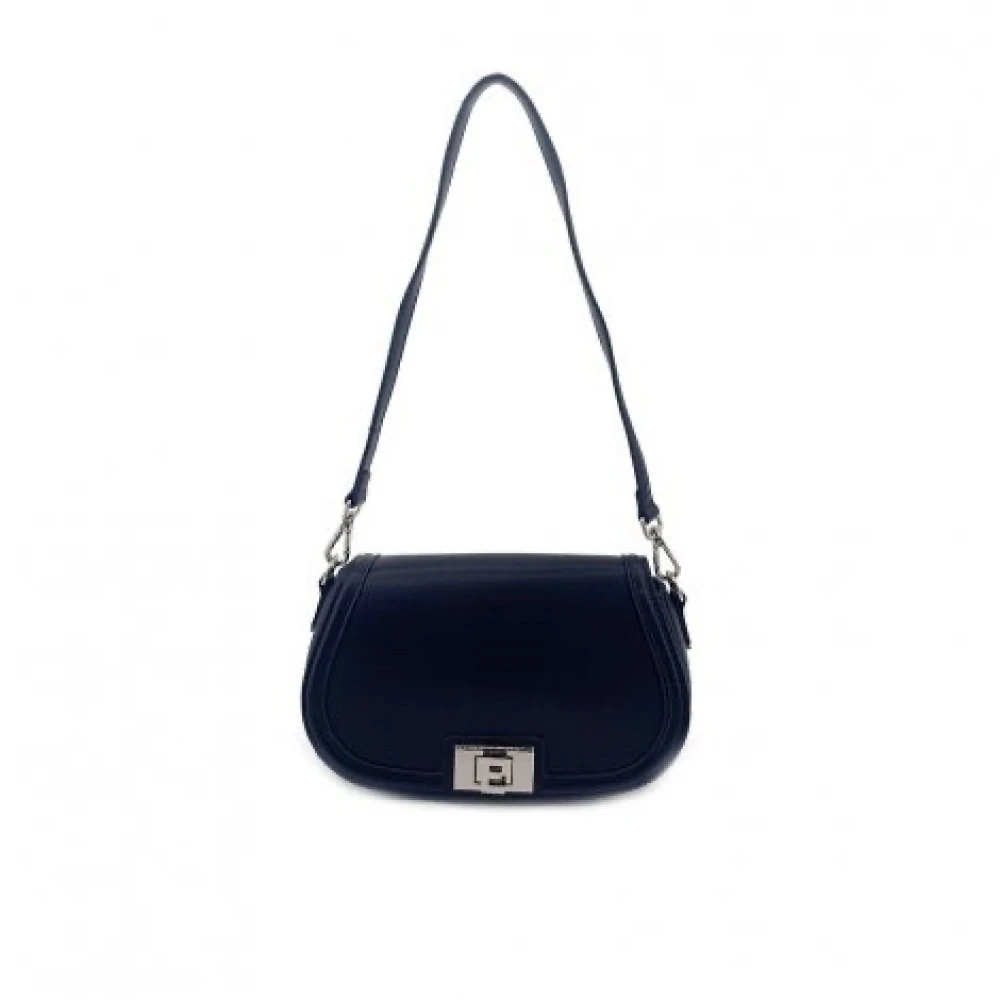 Ermanno Scervino Women's Black Stylish Round Flap Shoulder Bag - Shoulder Bags - One Size - Bags