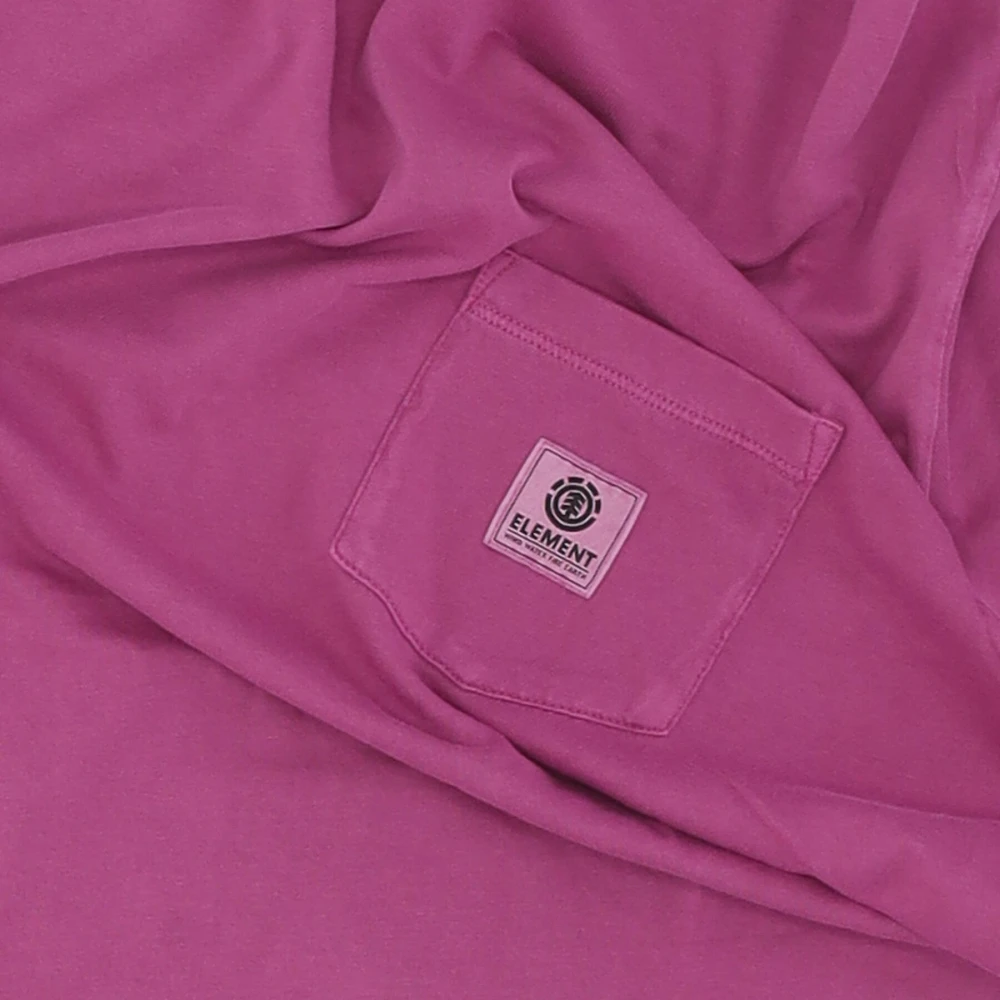Element Zak Pigment Tee Diep Orchidee T-shirt Pink Heren
