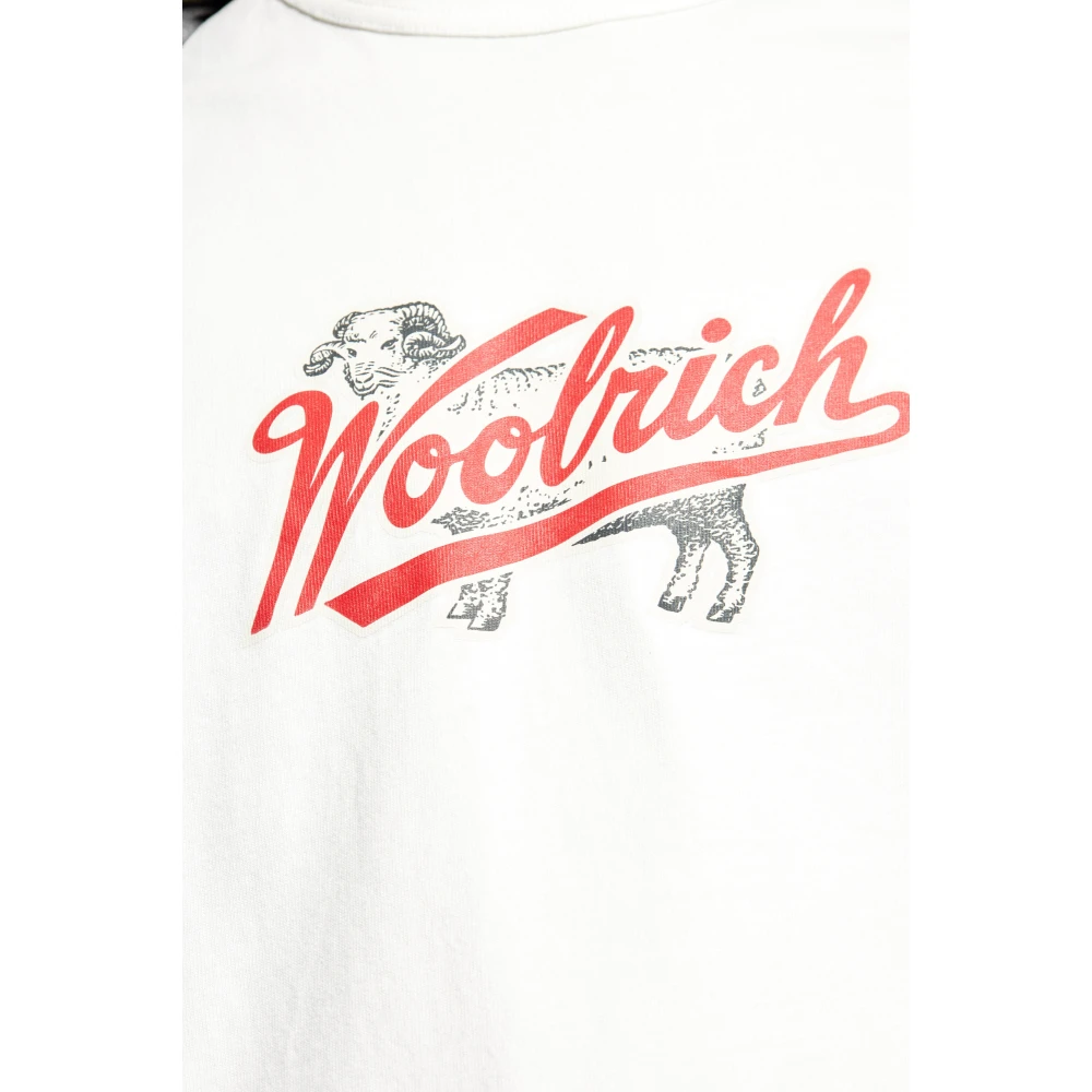 Woolrich T-shirt met print White Heren