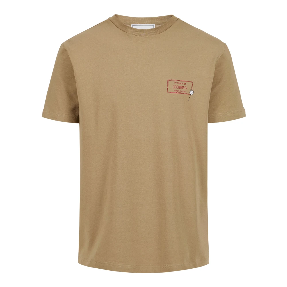 Iceberg - Tops > T-Shirts - Beige - Iceberg - Modalova