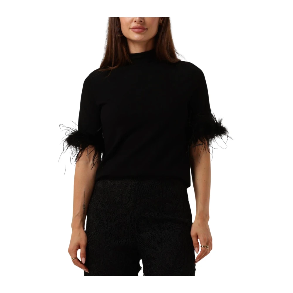 Twinset Elegante Zwarte Top Black Dames