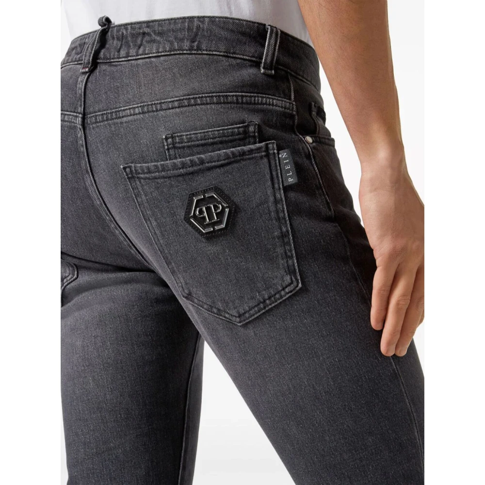Philipp Plein Slim-fit Jeans Gray Heren