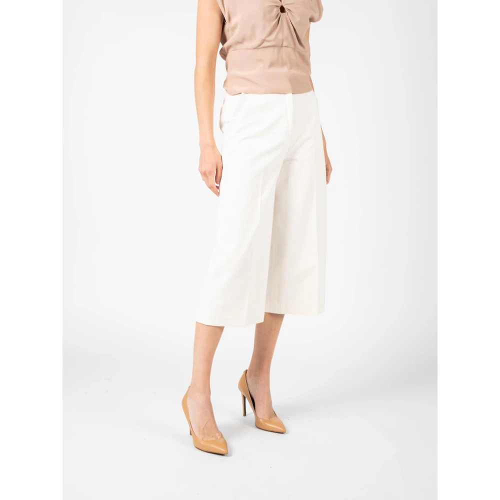pinko Loszittende Hoge Taille Ritsbroek White Dames