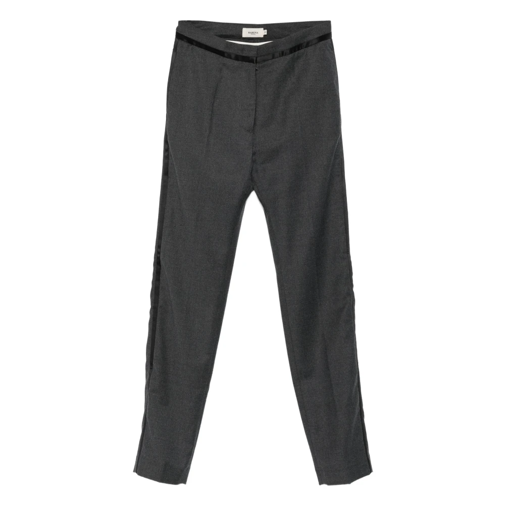 Barena Venezia Women's Gray Slim-Fit Trousers, Xs, Classic Grey Trousers