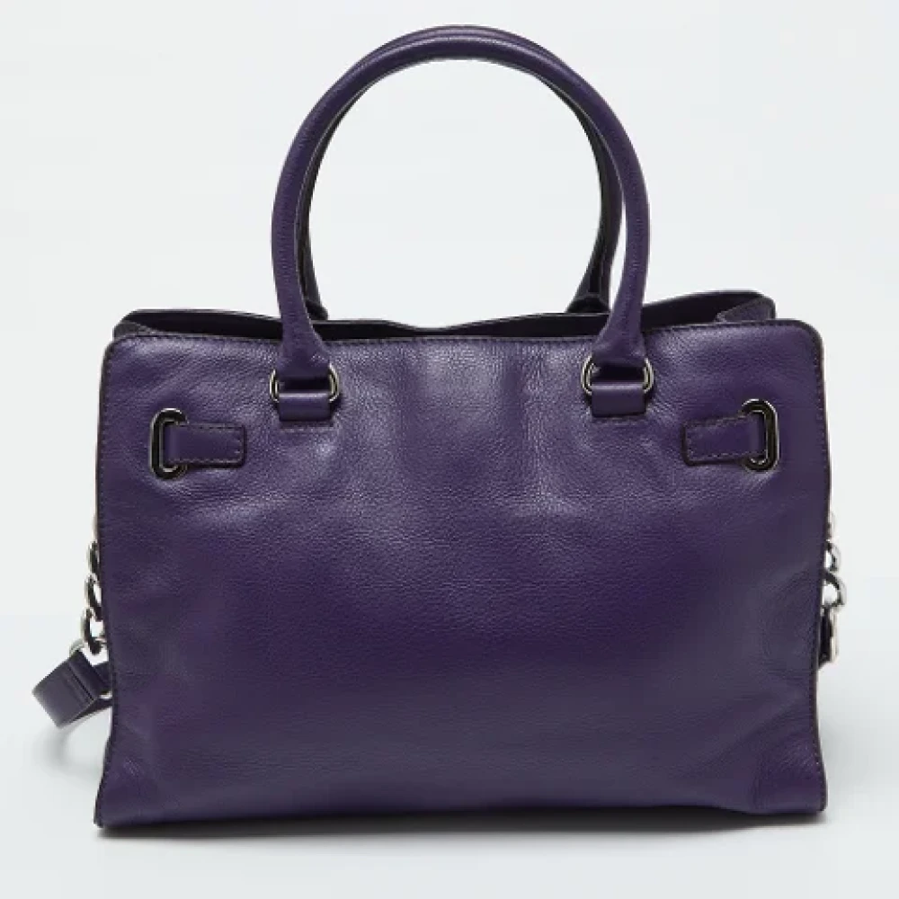 Michael Kors Pre-owned Leather handbags Purple Dames