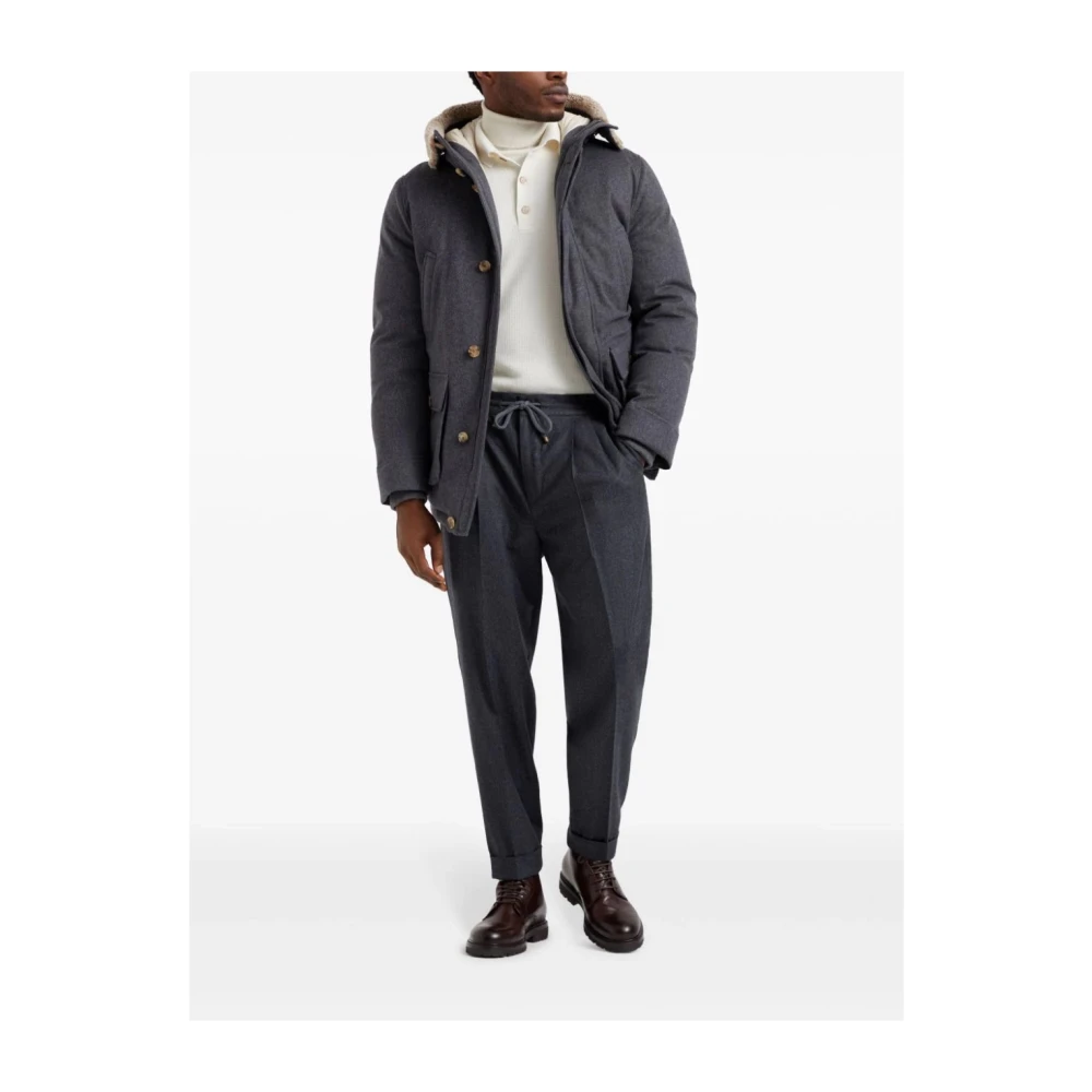 BRUNELLO CUCINELLI Stijlvolle Herenjas Blue Heren