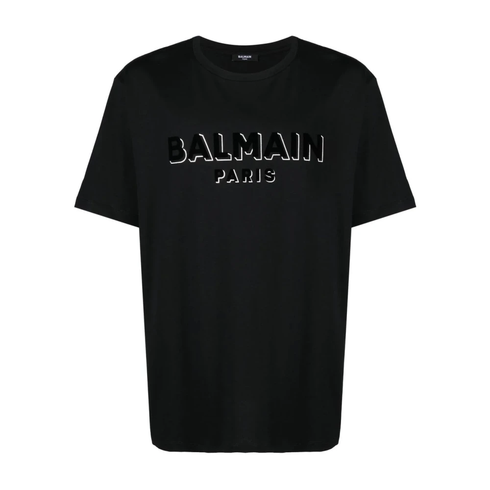 Balmain - Tops > T-Shirts - Black - Balmain - Modalova
