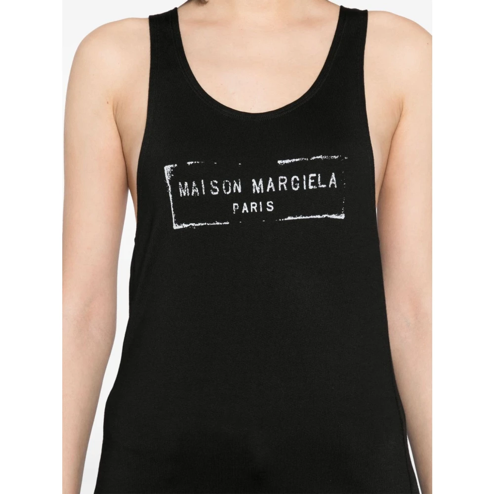 Maison Margiela Zwart Elegant Bovenkleding Black Dames