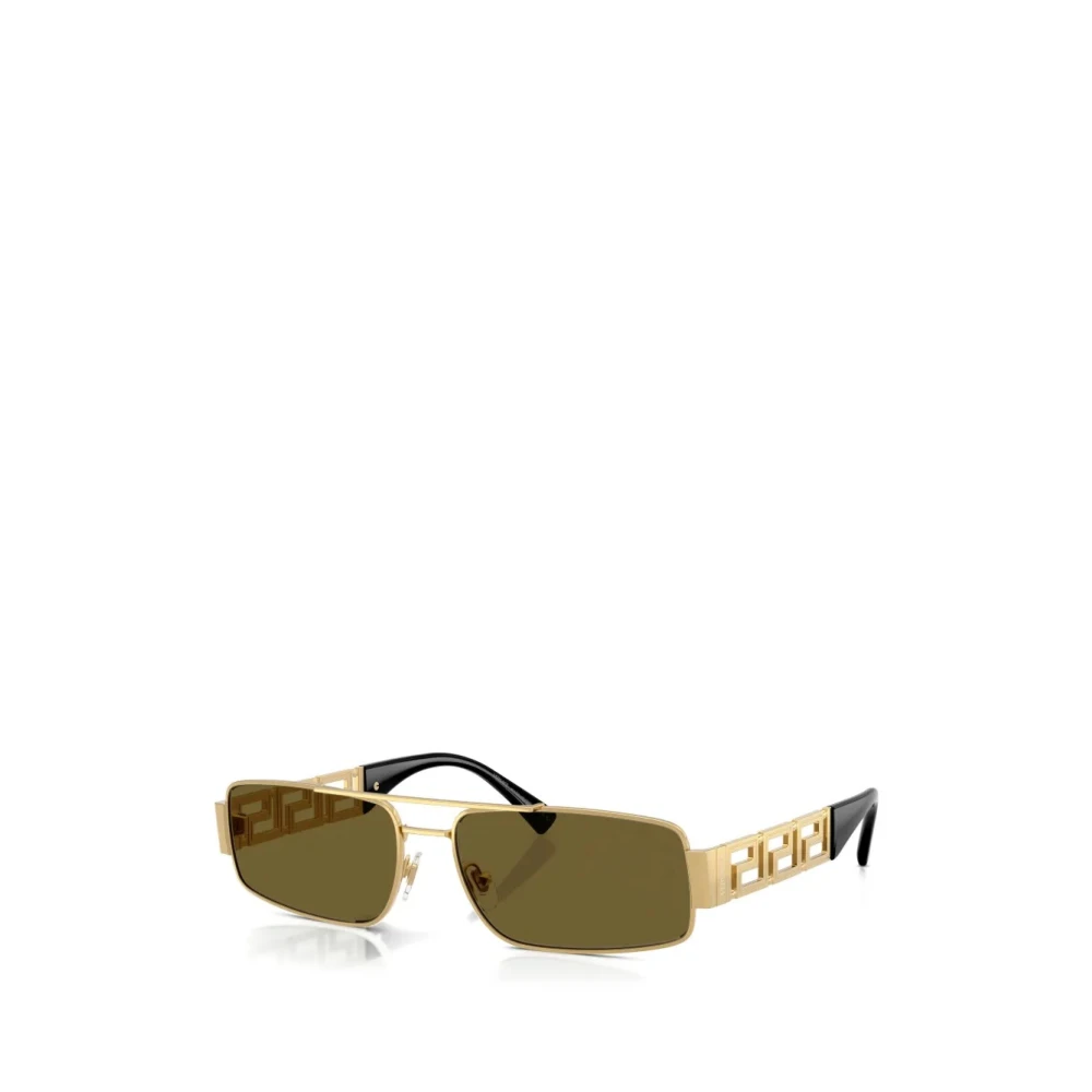 Versace Gold/Brown Ve2257 100273 Man Sunglasses Metal Squared Normal - Image 3