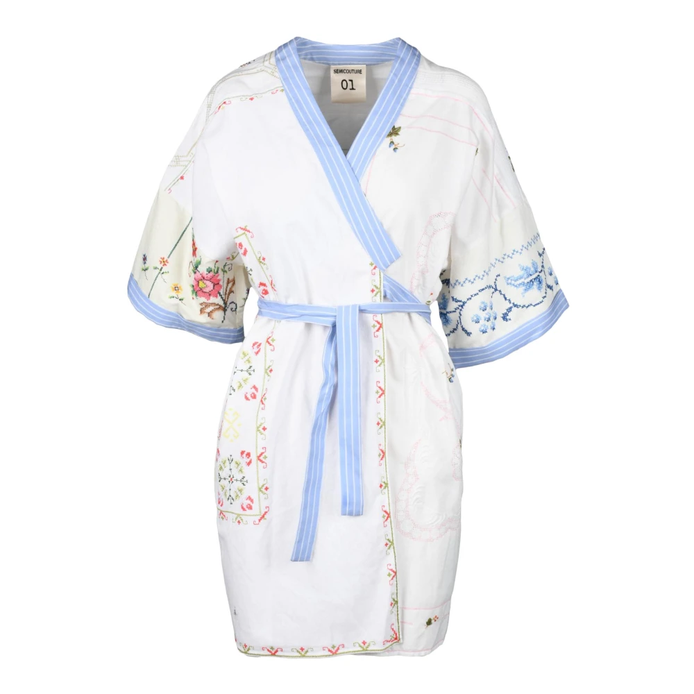 Semicouture Damesjurk van Andere Vezels Multicolor Dames