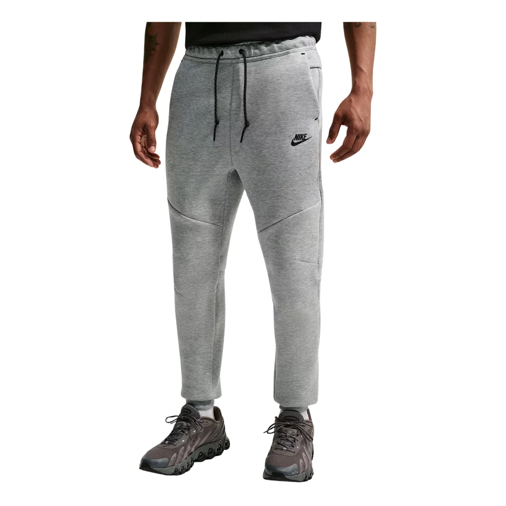 Nike Men's Gray Training Trousers & Tights, Xl, Tech Fleece Joggers