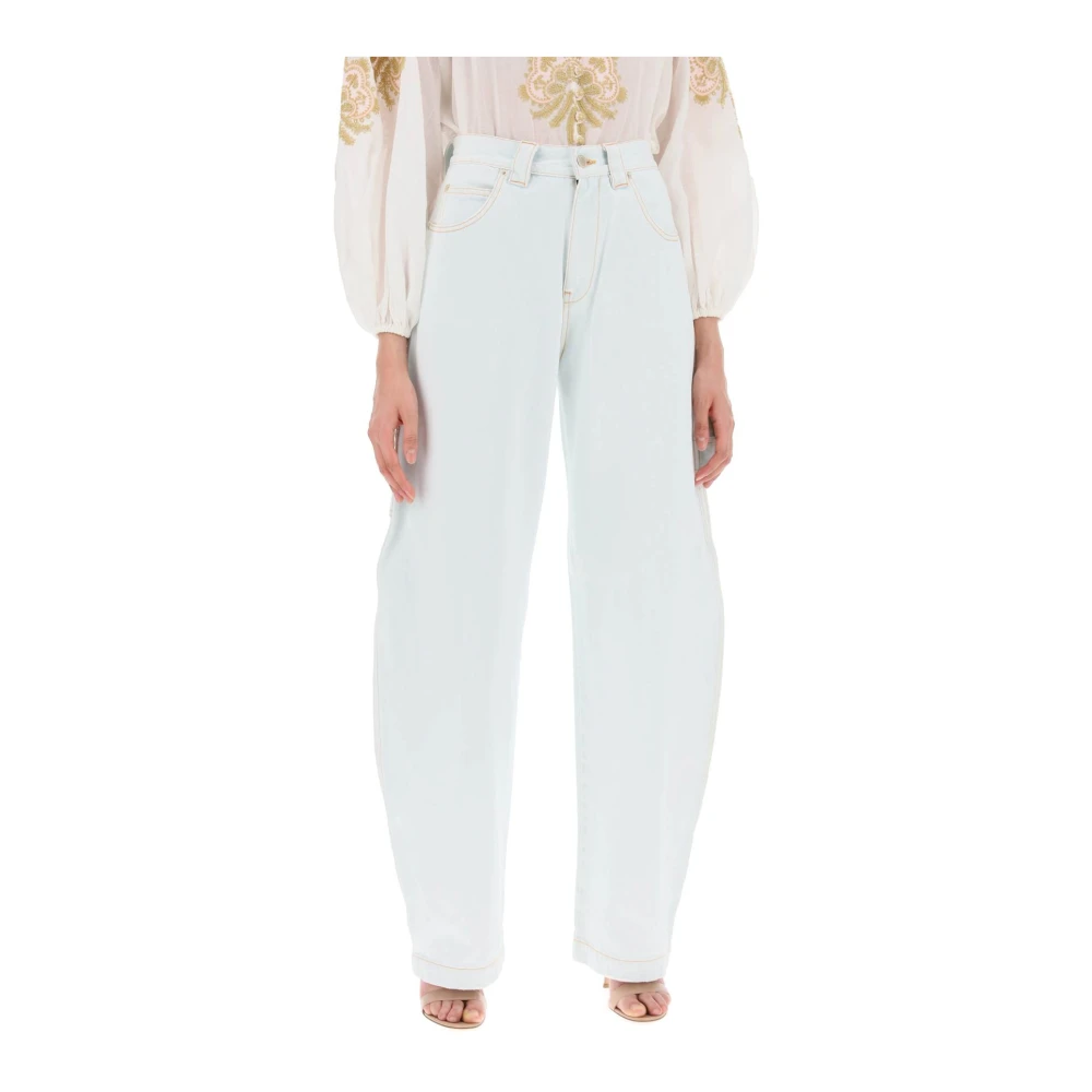 Darkpark Gebogen Silhouet Timmerman Jeans Blue Dames