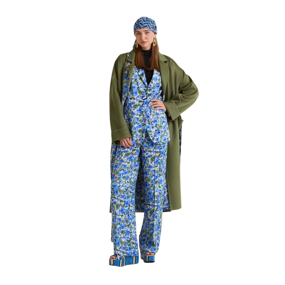 Maliparmi Donna Blu Pantaloni, M, New,