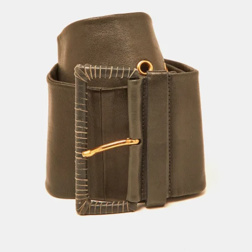 Prada Vintage Pre-owned Leather belts Brown Dames