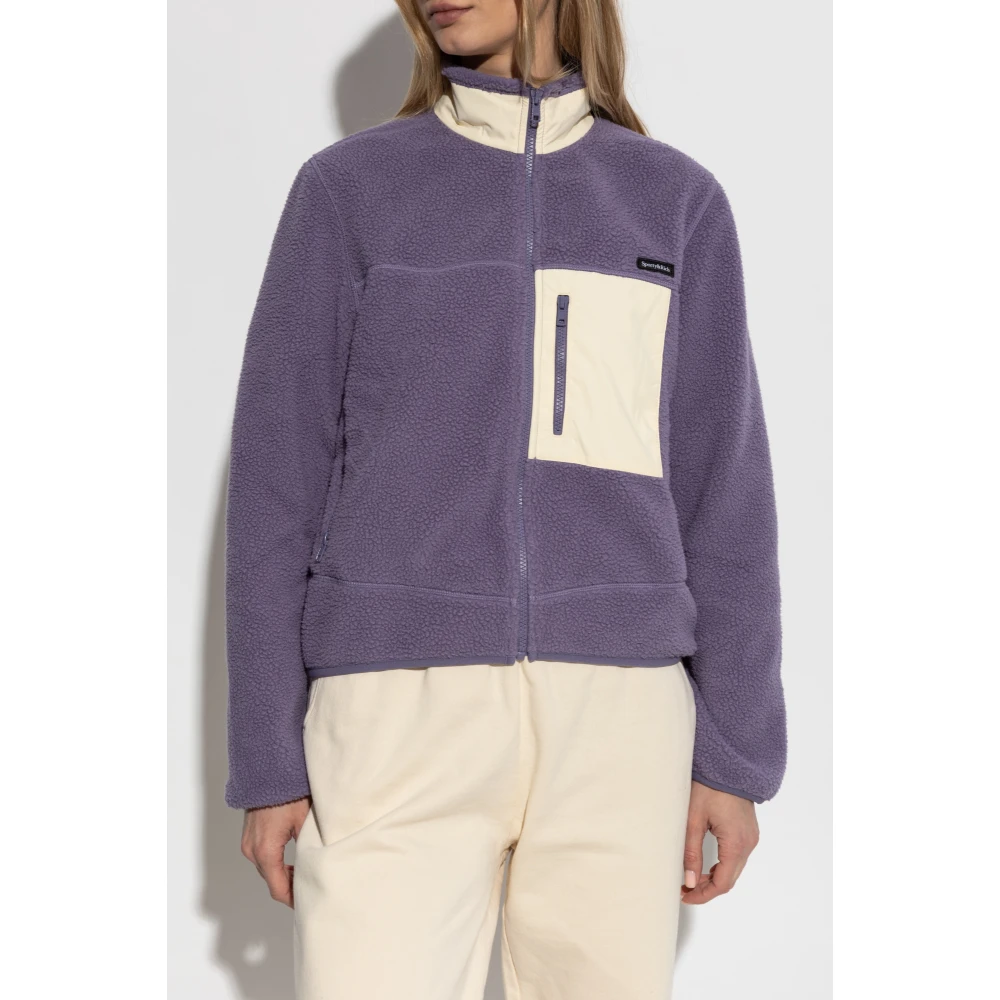 Sporty & Rich Fleece uit de Mountain collectie Purple Dames