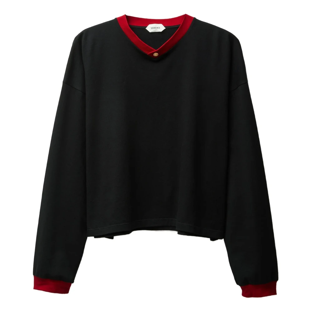 Versace Uomo Nero T-Shirts E Polo Nera