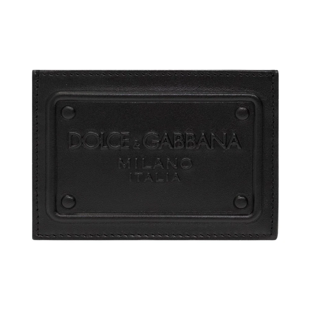 Dolce & Gabbana Uomo Nero - Porta Carte In Pelle - Accessories - One Size