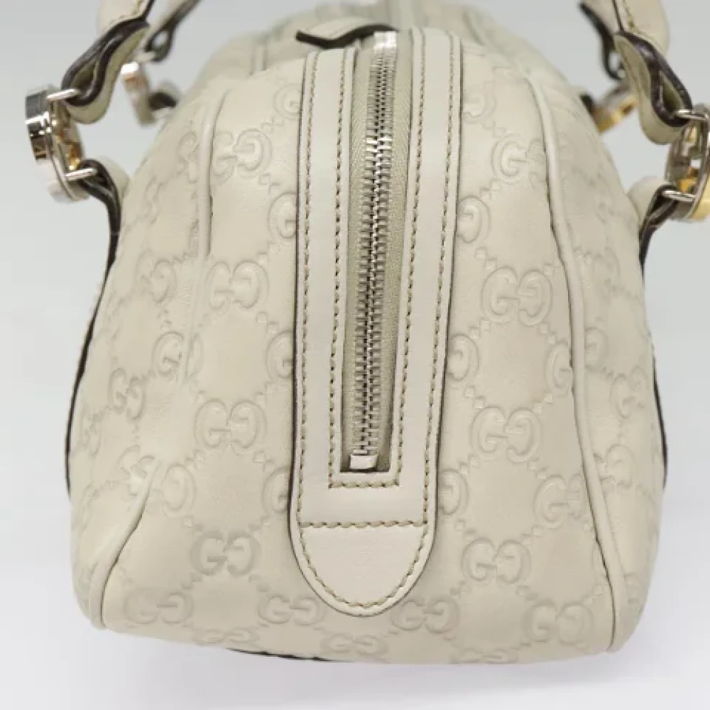 Gucci Vintage Pre-owned Leather handbags White Dames