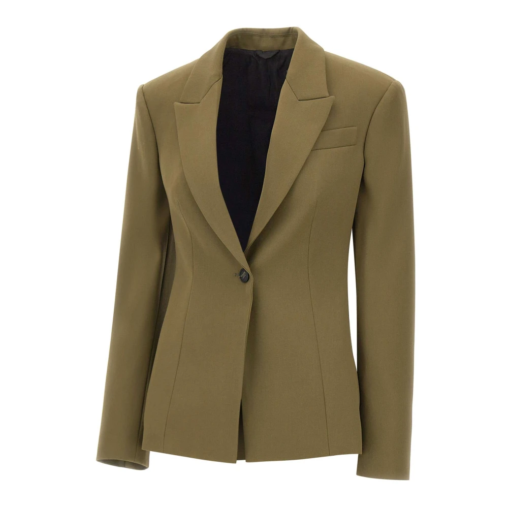 The Attico Women's Green Wool Gabardine Jacket