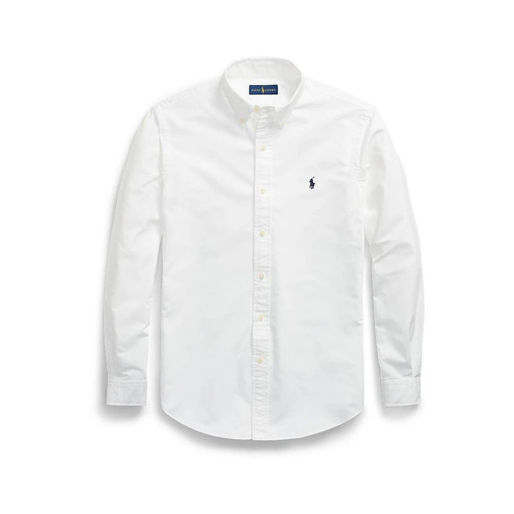 Polo Ralph Lauren Vit Skjorta Långärmad Custom Fit
