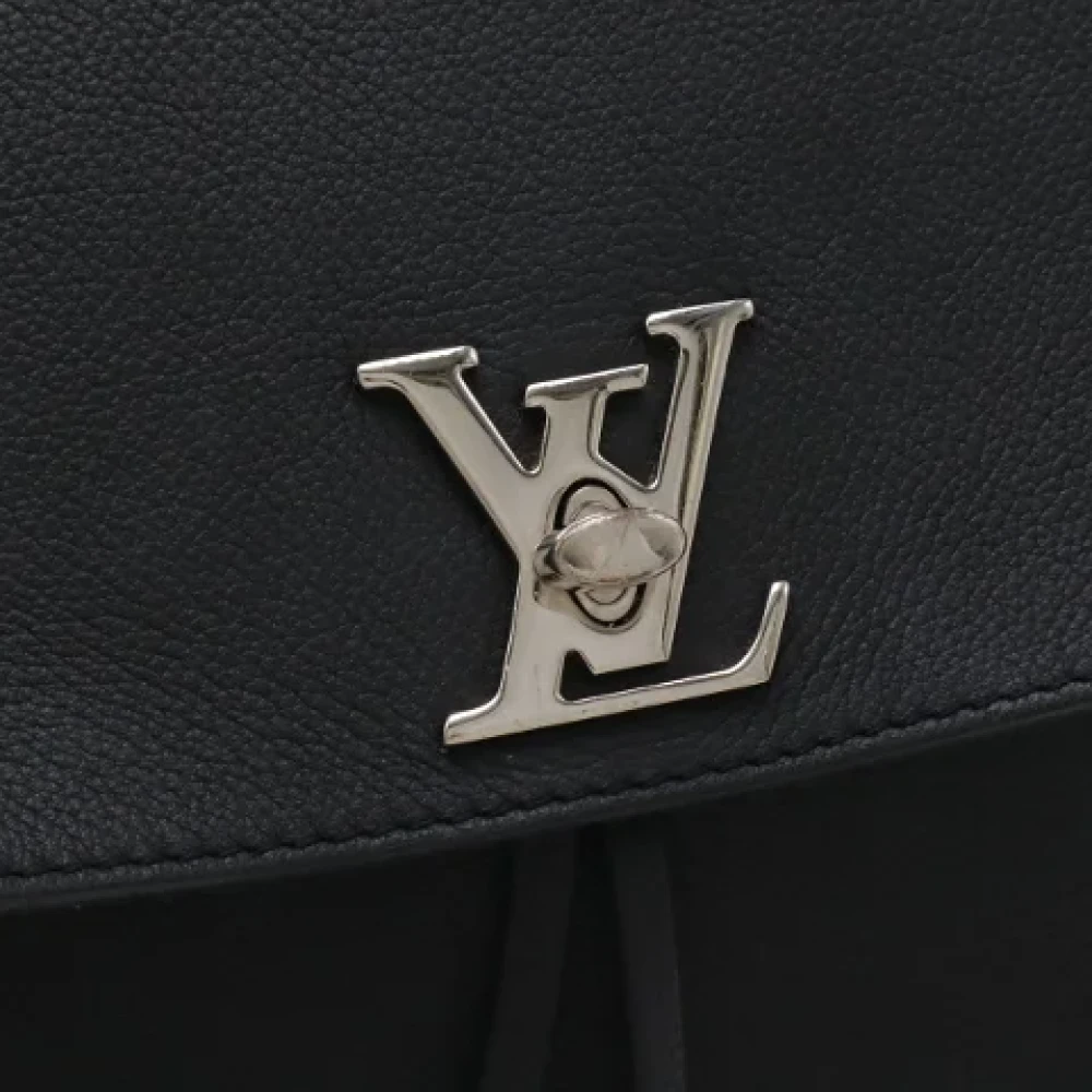 Louis Vuitton Vintage Pre-owned Leather backpacks Black Dames