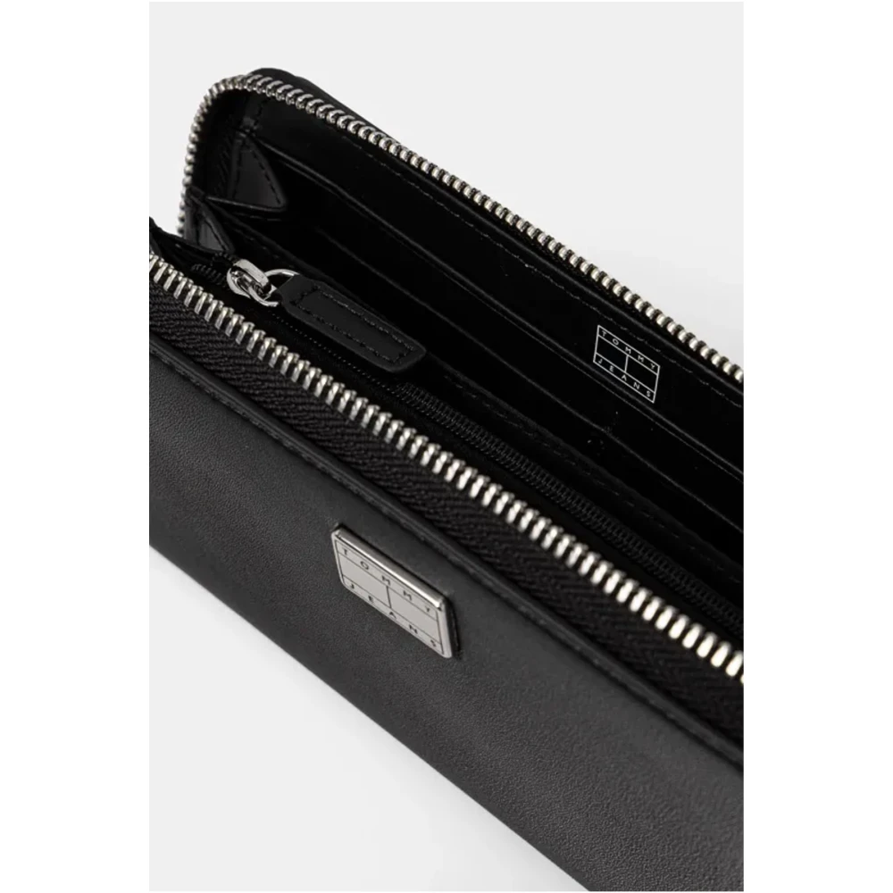 Tommy Jeans Zwarte portemonnee met ritssluiting Black Dames