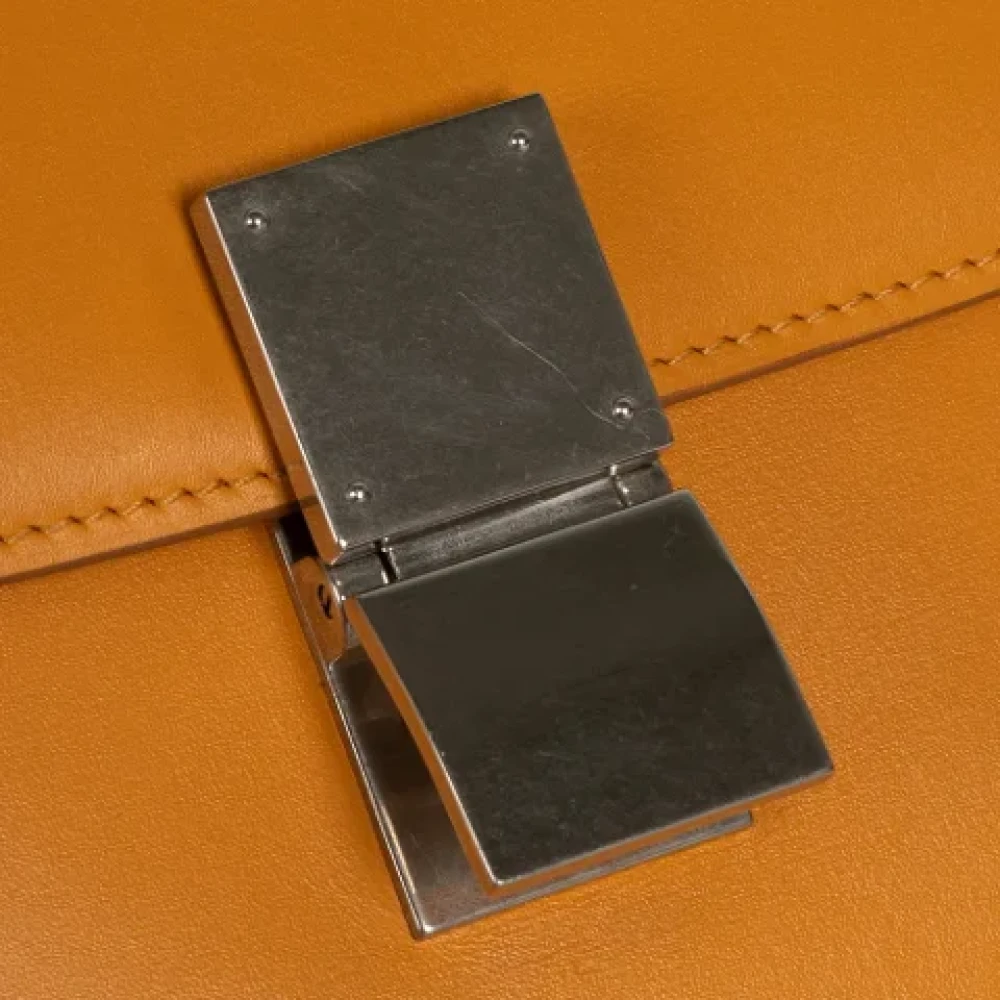 Celine Vintage Pre-owned Leather celine-bags Orange Dames