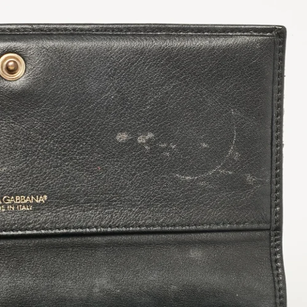 Dolce & Gabbana Pre-owned Fabric wallets Black Dames