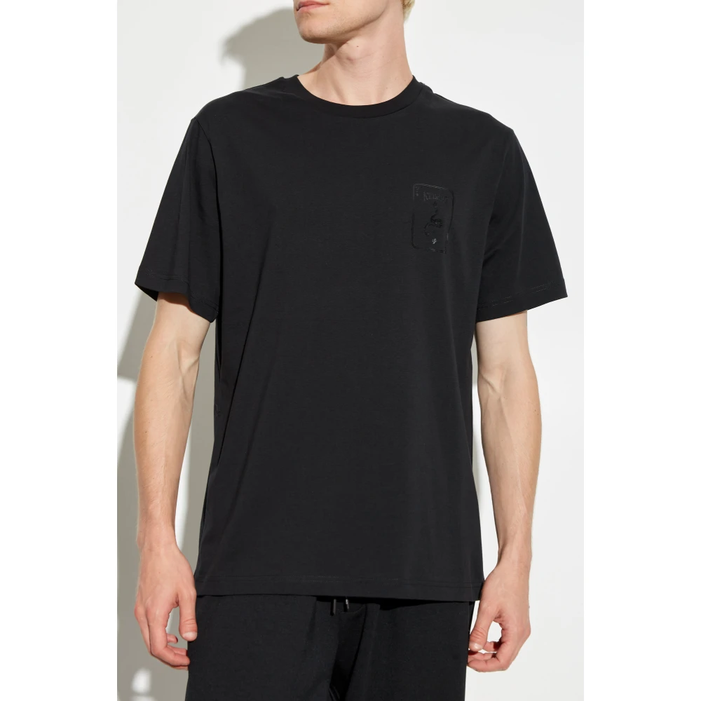 Iceberg T-shirt met print Black Heren