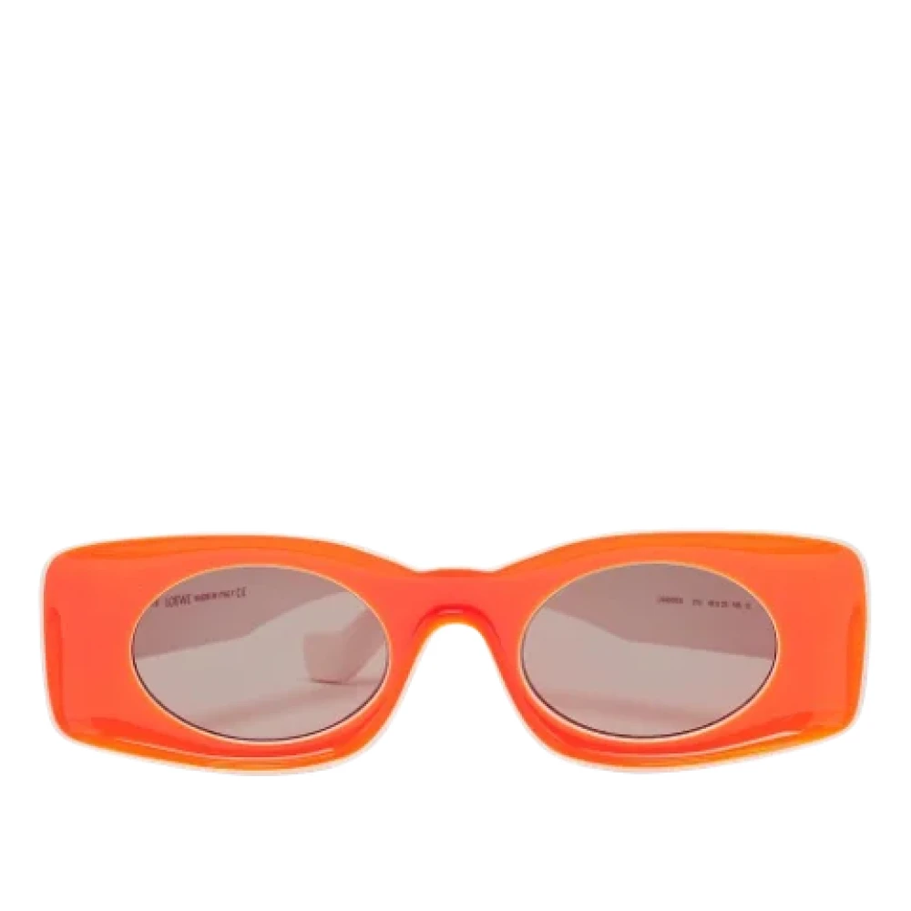 Loewe Pre-owned Acetate sunglasses Orange Dames