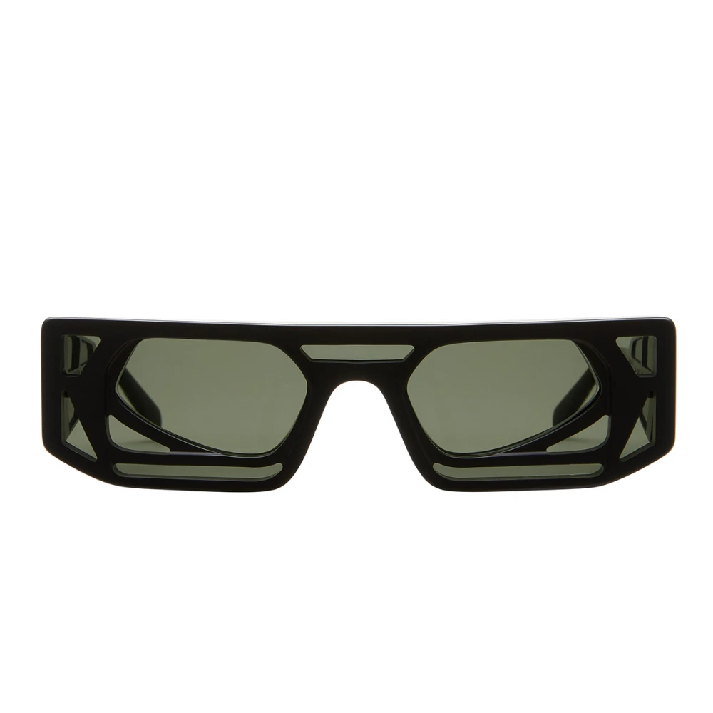 Kuboraum Rechthoekige zonnebril met getinte glazen Black Heren