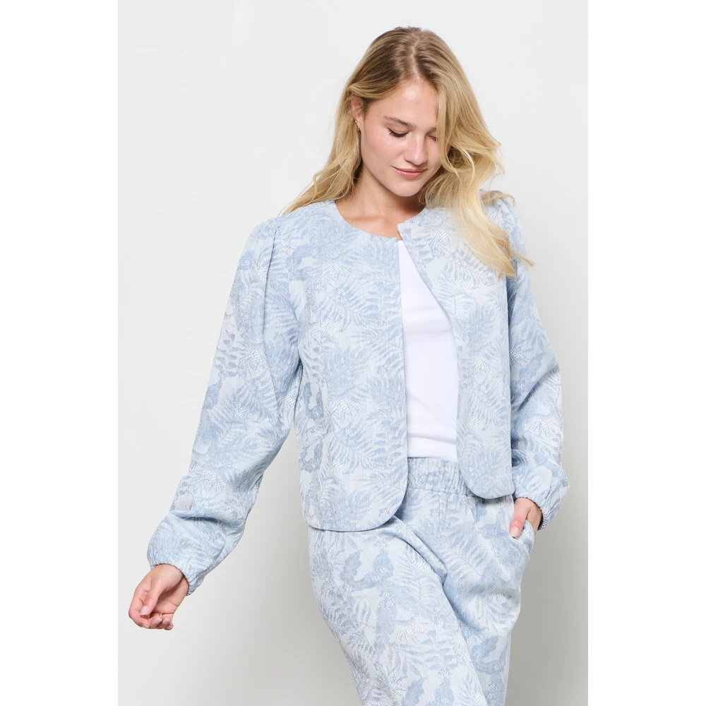 &Co Woman Wijde Broek Zomerse Stijl Blue Dames