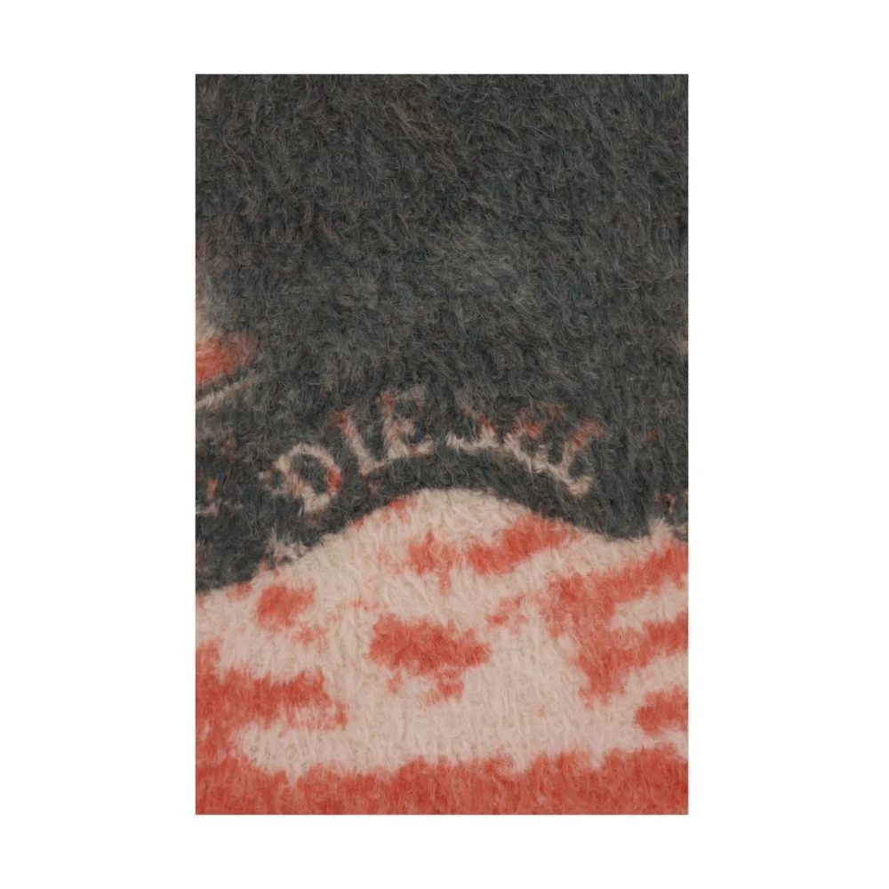 Diesel Kleurrijke Geribbelde Pullover Sweater Multicolor Heren