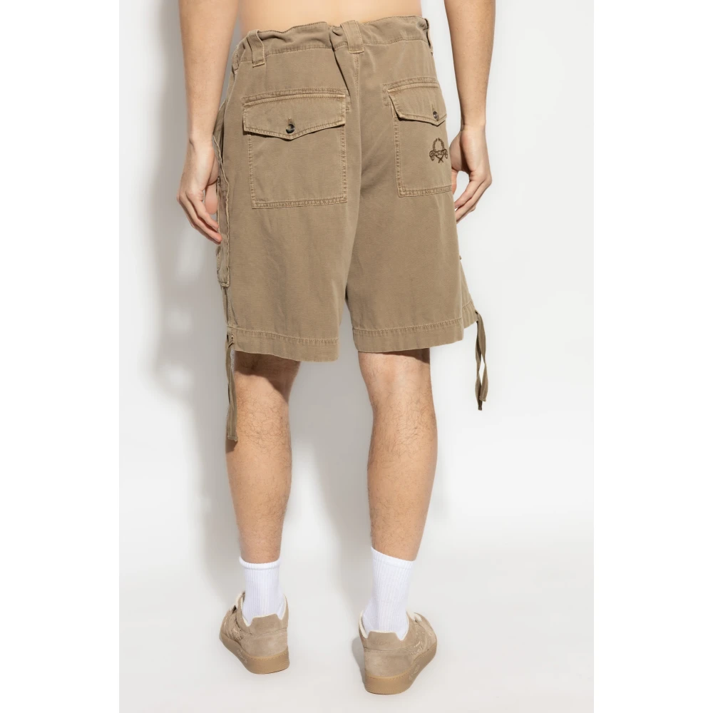 Moschino Logo shorts Beige Heren