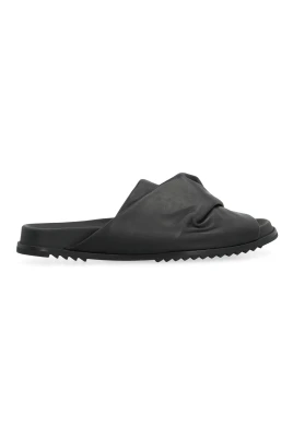 Mobius Leather Slides