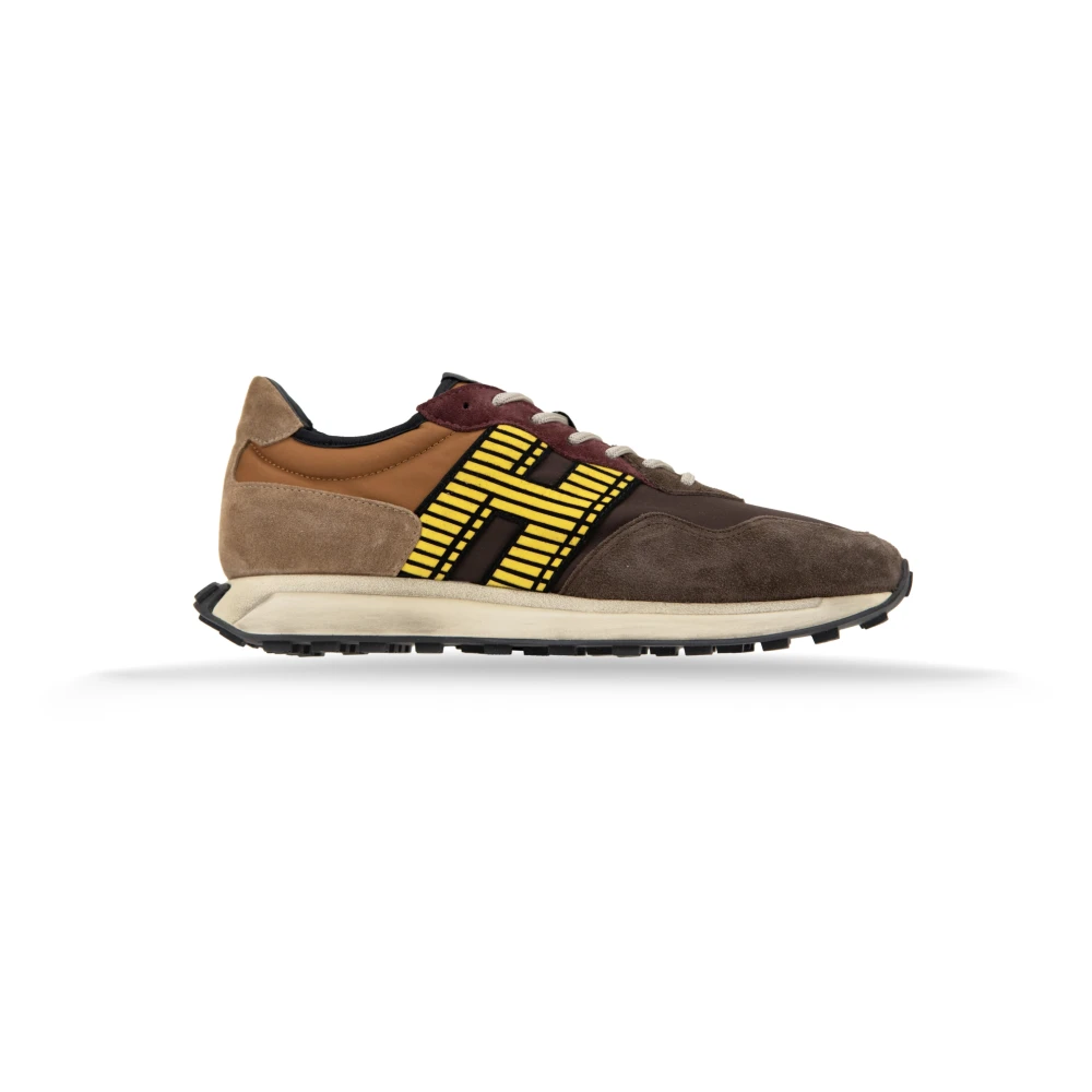 Hogan Sneakers van suède met veters Heren Schoenen Veelkleurig Multicolor