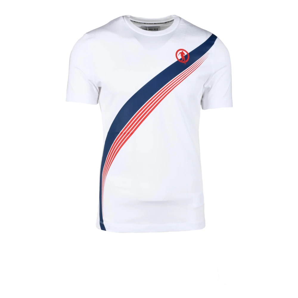 Bikkembergs Katoen Elastaan T-shirt White Heren