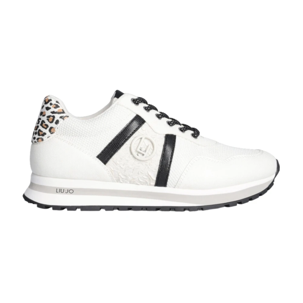 Liu Jo Witte Sneakers met Zwarte Details Dames Schoenen