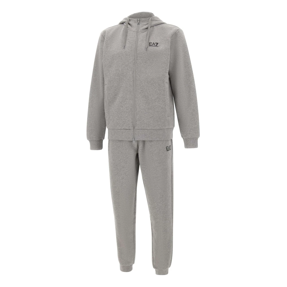 Emporio Armani Ea7 Grå Core Identity Tracksuit