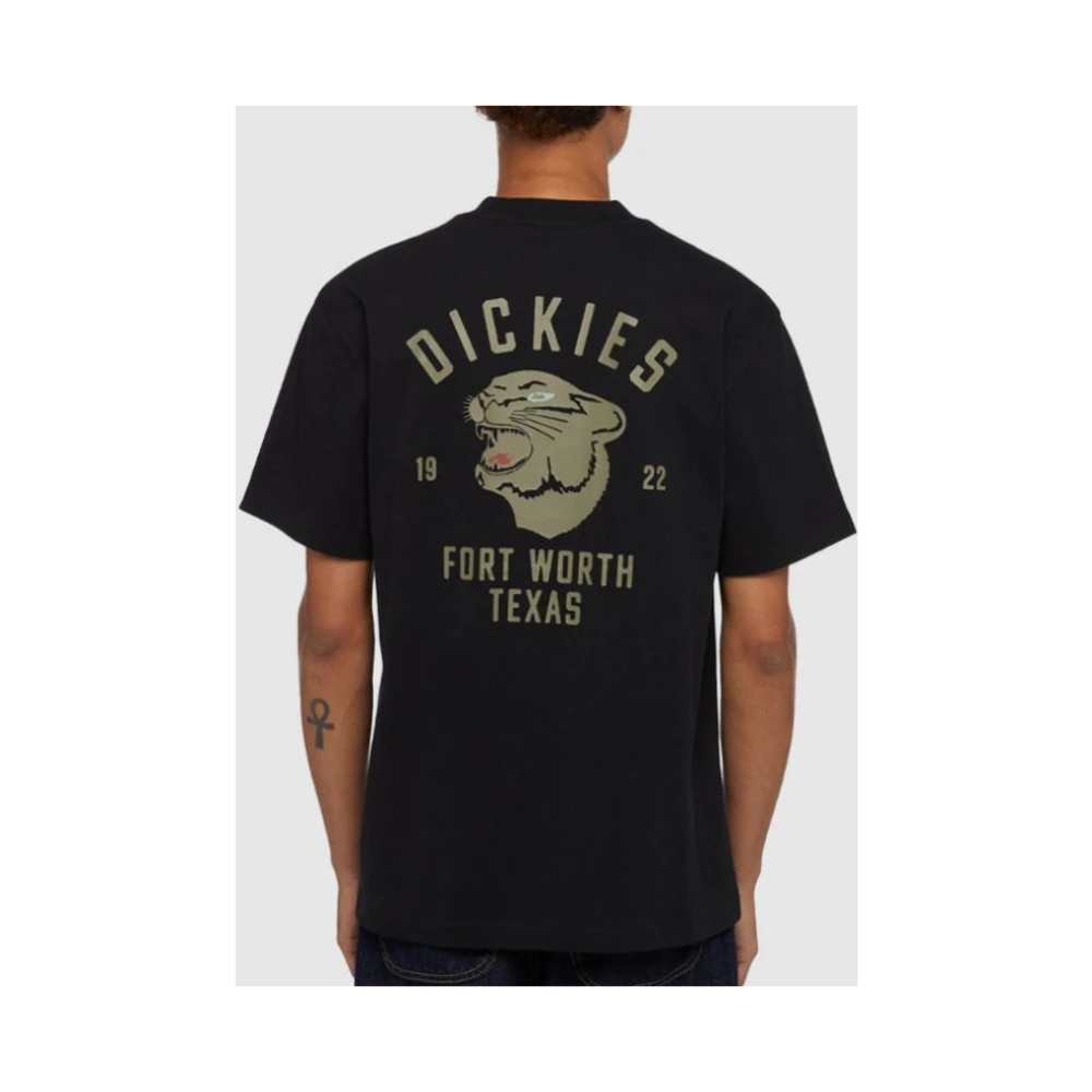 Dickies Heren Panther Tee Korte Mouw Black Heren